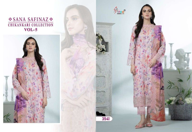 Shree Fabs Sana Safinaz Chikankari Collection Vol 5 Cotton Print With Self Embroidery Designer Salwar Suit