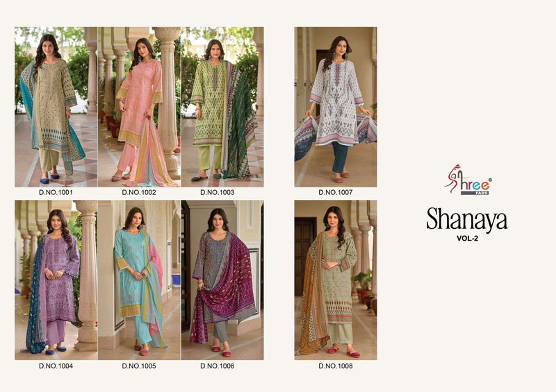 Shree Fabs Shanaya Vol 2 Cotton With Heavy Self Embroidery Fancy Partywear Salwar Kameez