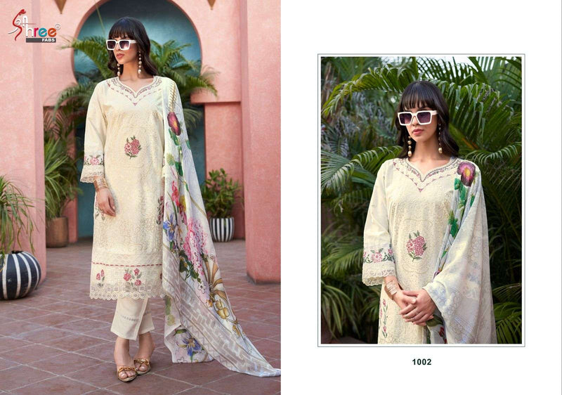 Shree Fabs Tasrif Luxe Heavy Cotton Self Embroidered Salwar Kameez