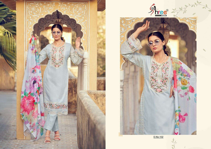 Shree Fabs Tasrif Vol 2 Pure Cotton Embroidered Salwar Kameez