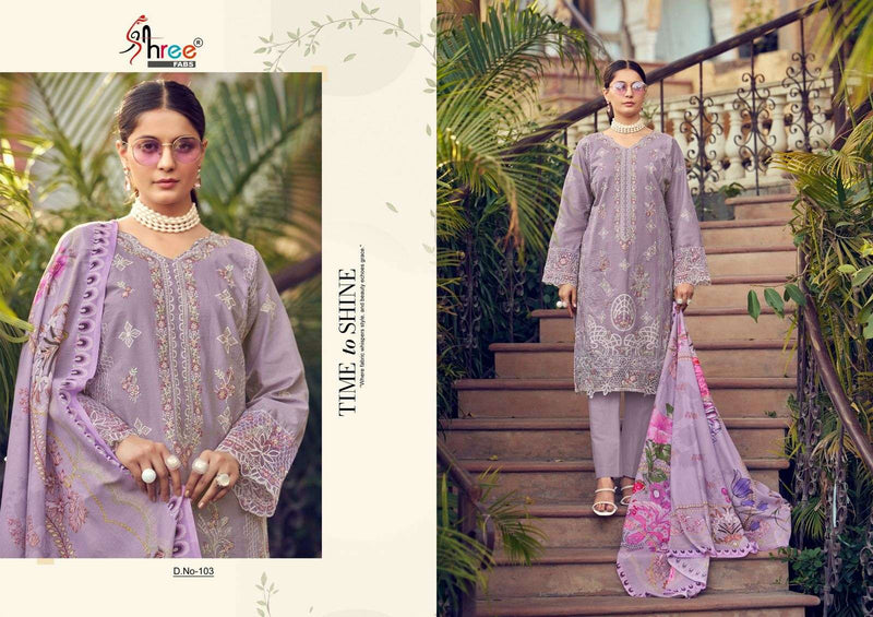 Shree Fabs Tasrif Vol 2 Pure Cotton Embroidered Salwar Kameez