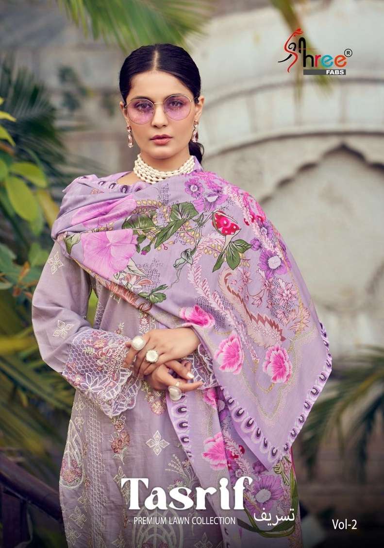 Shree Fabs Tasrif Vol 2 Pure Cotton Embroidered Salwar Kameez