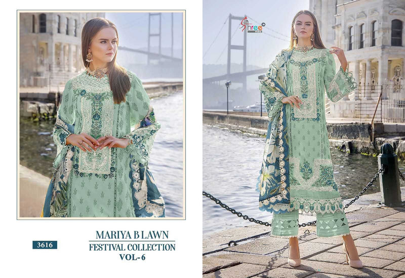 Shree Fashion Mariya B Lawn With Lawn Cotton Heavy Self Embroidery Salwar Suit