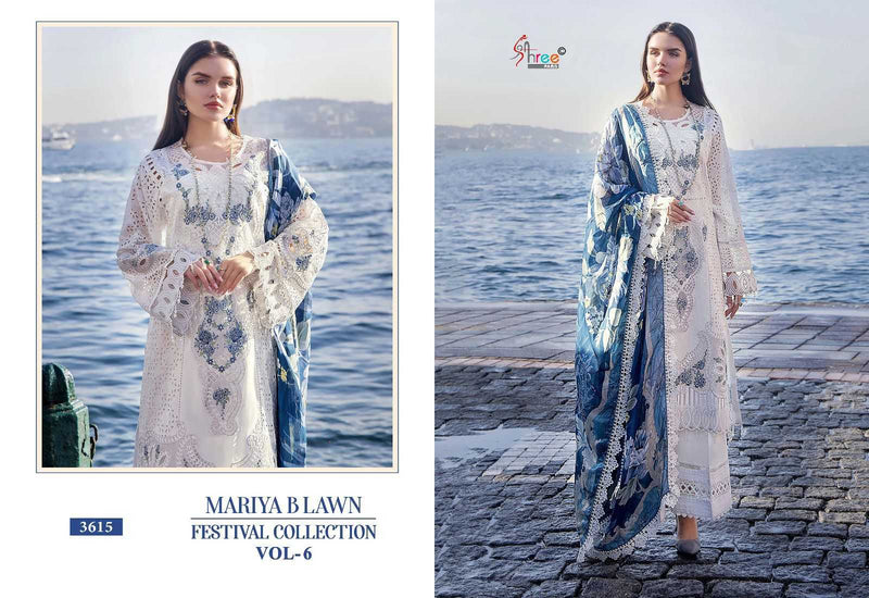 Shree Fashion Mariya B Lawn With Lawn Cotton Heavy Self Embroidery Salwar Suit