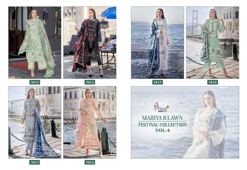 Shree Fashion Mariya B Lawn With Lawn Cotton Heavy Self Embroidery Salwar Suit