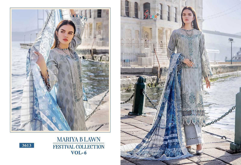 Shree Fashion Mariya B Lawn With Lawn Cotton Heavy Self Embroidery Salwar Suit