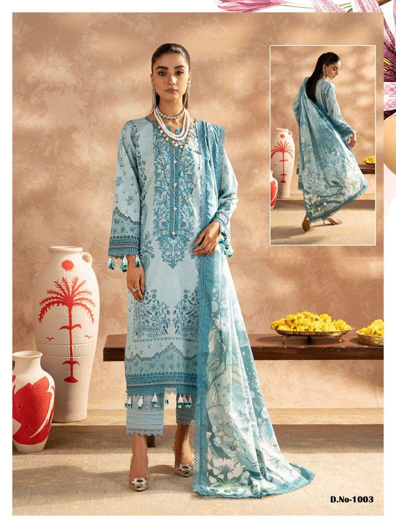 Shree Om Fab Rang Rasiya Elan Lawn Collection Cotton Casual Wear Salwar Suit