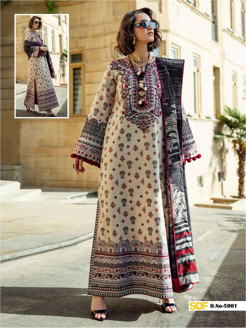 Shree Om Fab Saira Rizwan Vol 5 Pure Lawn Cotton Printed Salwar Suit