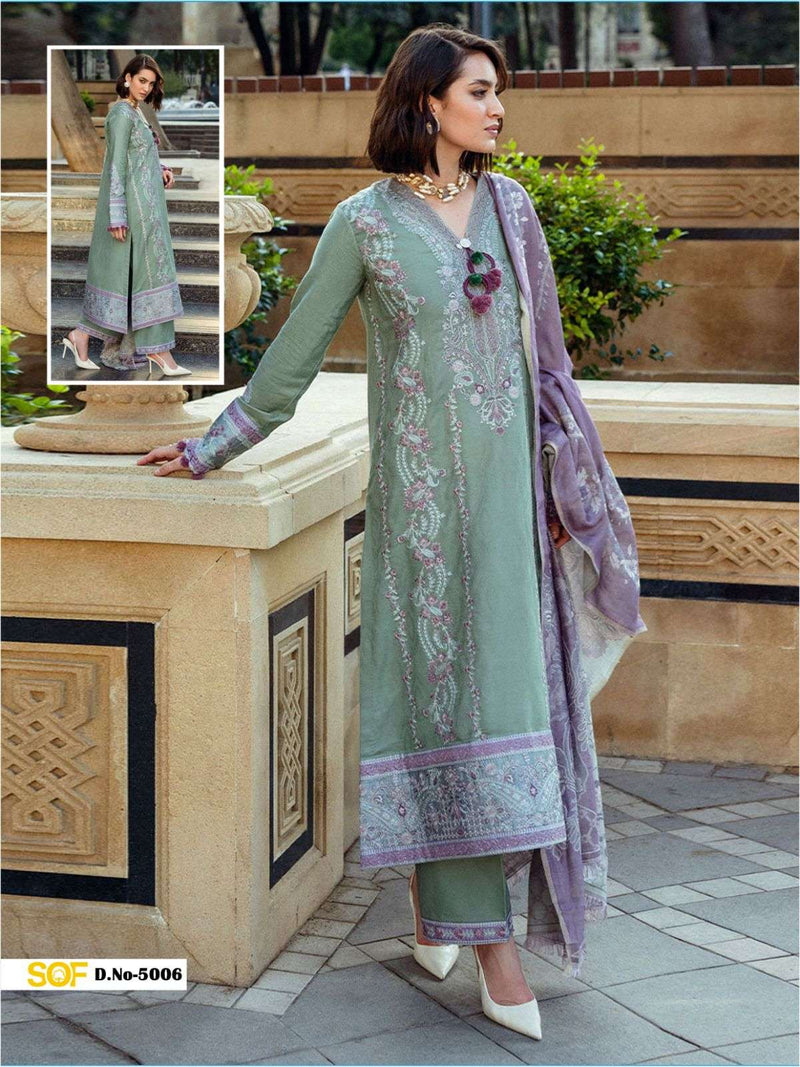 Shree Om Fab Saira Rizwan Vol 5 Pure Lawn Cotton Printed Salwar Suit