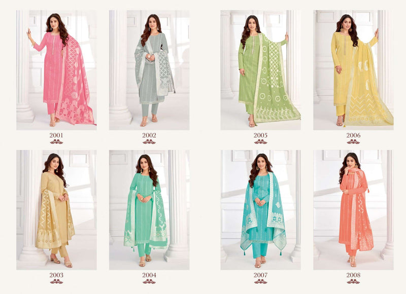 Suryajyoti Khanak Advance Vol 2 Jam Satin  With Neck &amp; Border Embroidery & Swarovski Diamond Work Salwar Suit