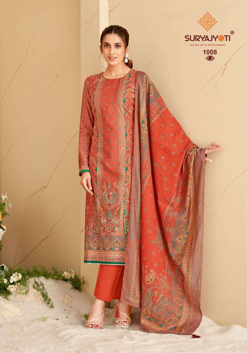 Suryajyoti Payal Vol 1 Modal Discharge Print With Foil Heavy Hand Work Full Top And Swarovski Salwar Kameez