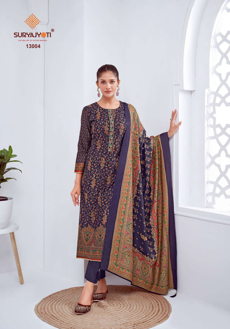 Suryajyoti Pushpa Vol 13 Pure Modal Printed Fancy Designer Salwar Suit