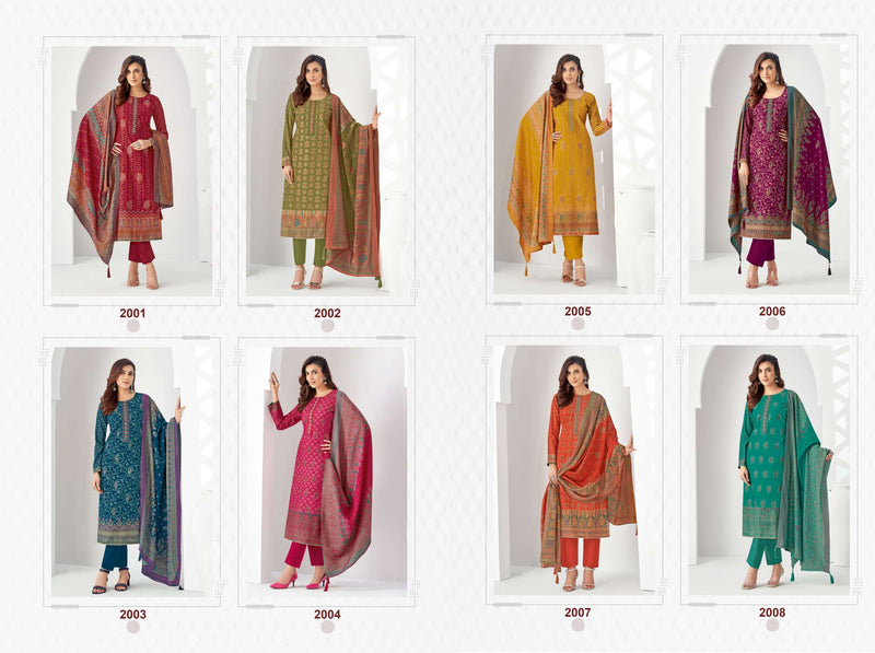 Suryajyoti Puspa Vol 2 Modal Print With Foil Neck Embroidery Casual Wear Salwar Kameez