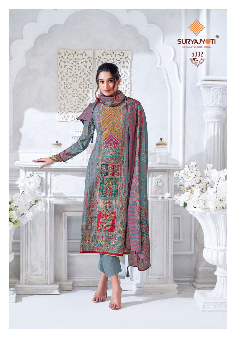 Suryajyoti Payal Vol 5 Modal Print Handwork Salwar Suit