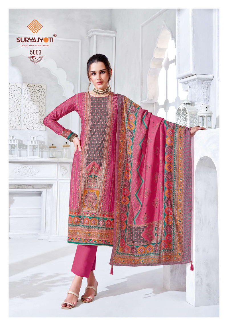 Suryajyoti Payal Vol 5 Modal Print Handwork Salwar Suit