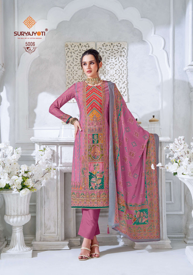 Suryajyoti Payal Vol 5 Modal Print Handwork Salwar Suit
