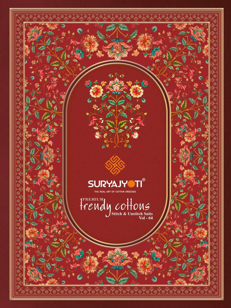 Suryajyoti Trendy Cotton Vol 64 Pure Cotton Casual Wear Salwar Suit
