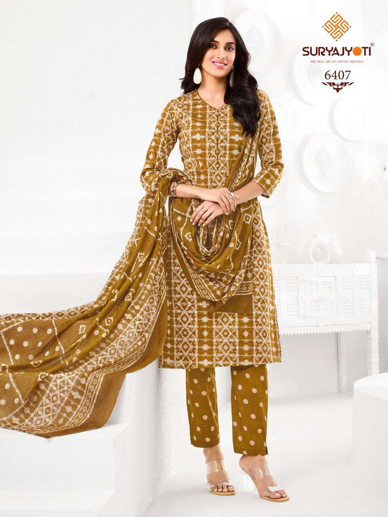 Suryajyoti Trendy Cotton Vol 64 Pure Cotton Casual Wear Salwar Suit
