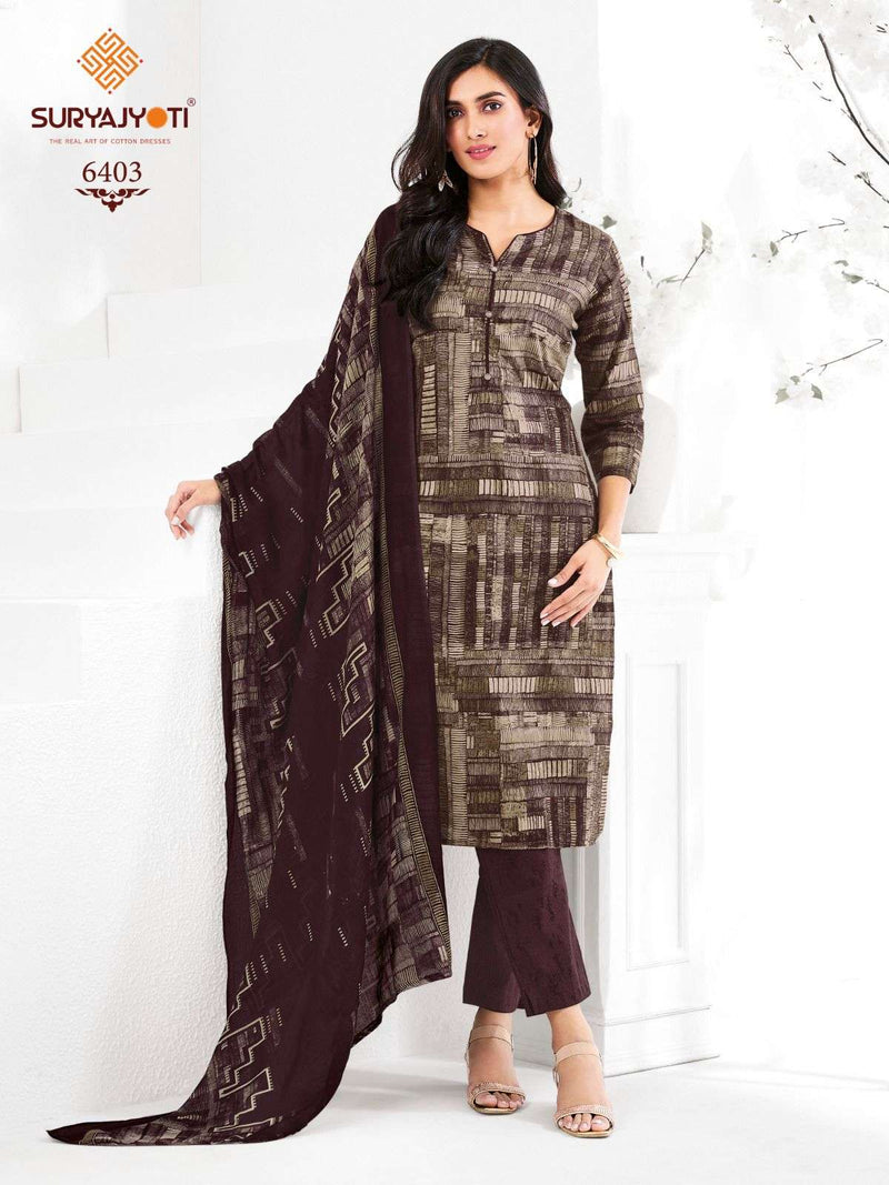 Suryajyoti Trendy Cotton Vol 64 Pure Cotton Casual Wear Salwar Suit