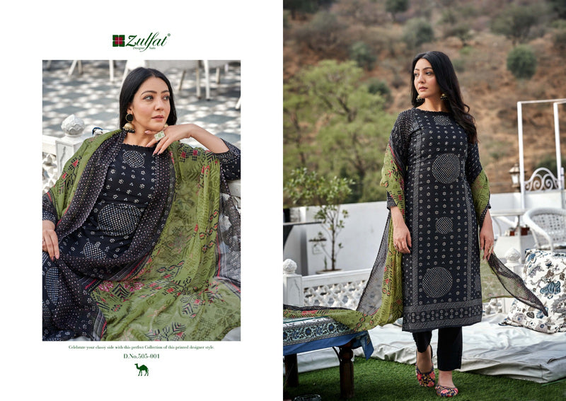 Zulfat Designer Suits Tamanna Vol 2 Cotton Exclusive Designer Printed Mirror Handwork Casual Wear Salwar Suits