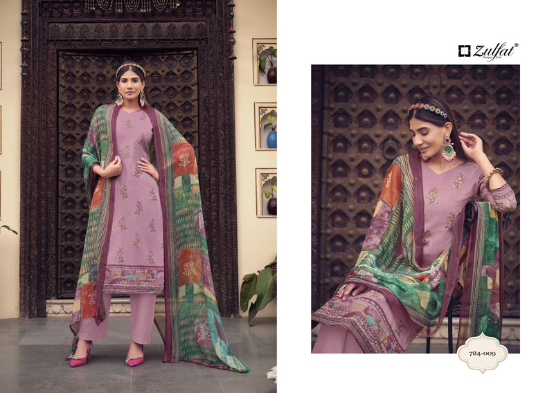 Zulfat Designer Tanmana Vol 3 Cotton Designer Prints With Hand Work Salwar Suits