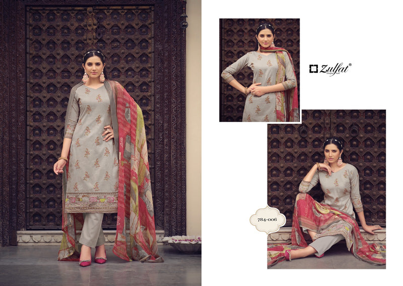Zulfat Designer Tanmana Vol 3 Cotton Designer Prints With Hand Work Salwar Suits
