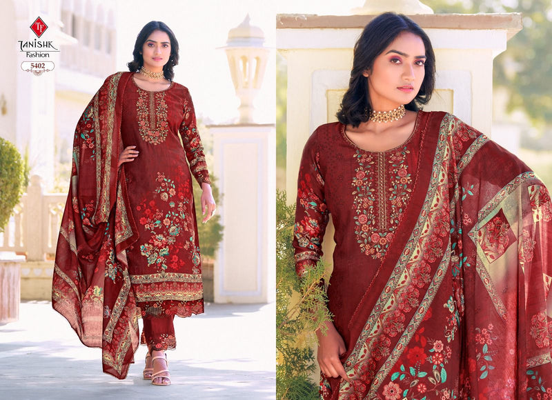 Tanishk Fashion Ibadat Cambric Cotton With Heavy Embroidery Suits