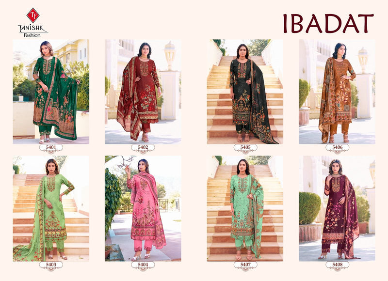 Tanishk Fashion Ibadat Cambric Cotton With Heavy Embroidery Suits