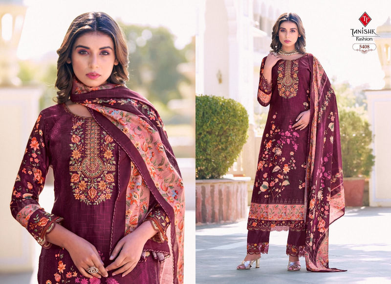Tanishk Fashion Ibadat Cambric Cotton With Heavy Embroidery Suits