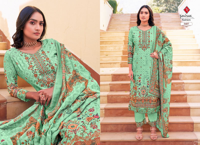 Tanishk Fashion Ibadat Cambric Cotton With Heavy Embroidery Suits