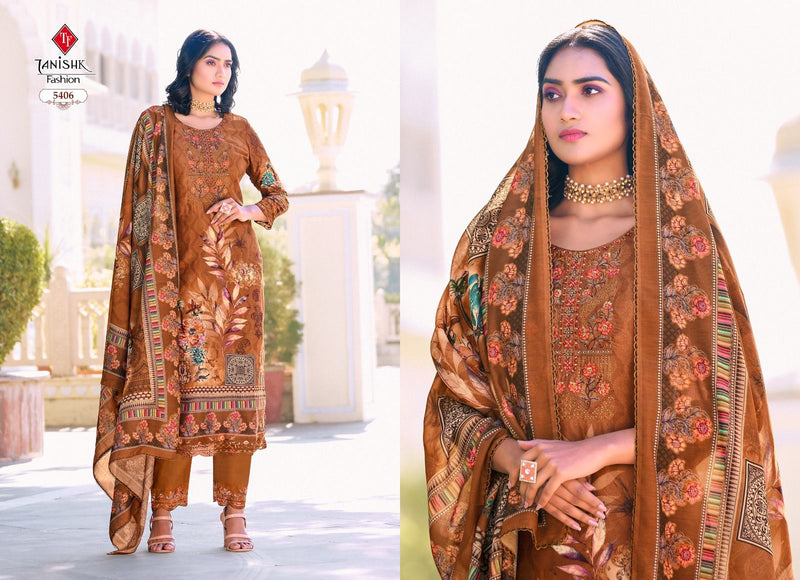 Tanishk Fashion Ibadat Cambric Cotton With Heavy Embroidery Suits