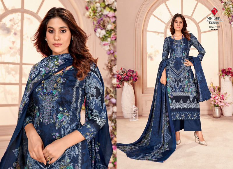 Tanishk Fashion Nayra Cambric Cotton With Embroidety Work Salwar Suits