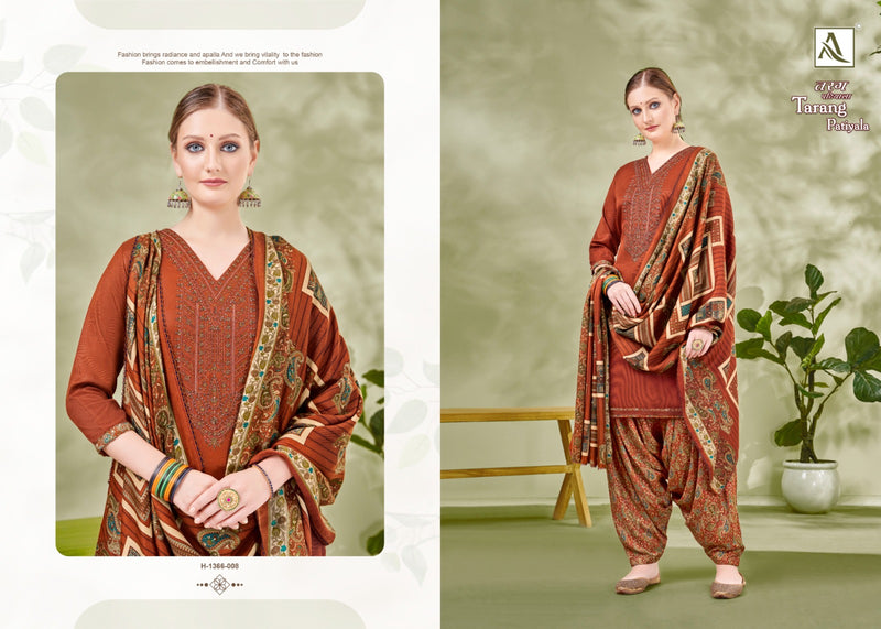 Alok Suits Tarang Patiyala Pashmina Self Embroidery Work Fancy Suits