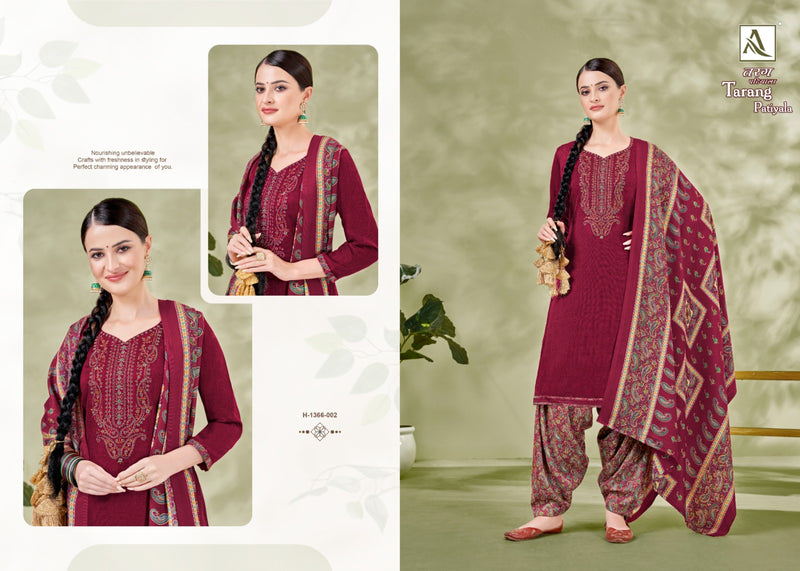 Alok Suits Tarang Patiyala Pashmina Self Embroidery Work Fancy Suits
