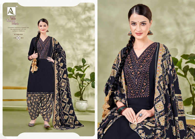 Alok Suits Tarang Patiyala Pashmina Self Embroidery Work Fancy Suits