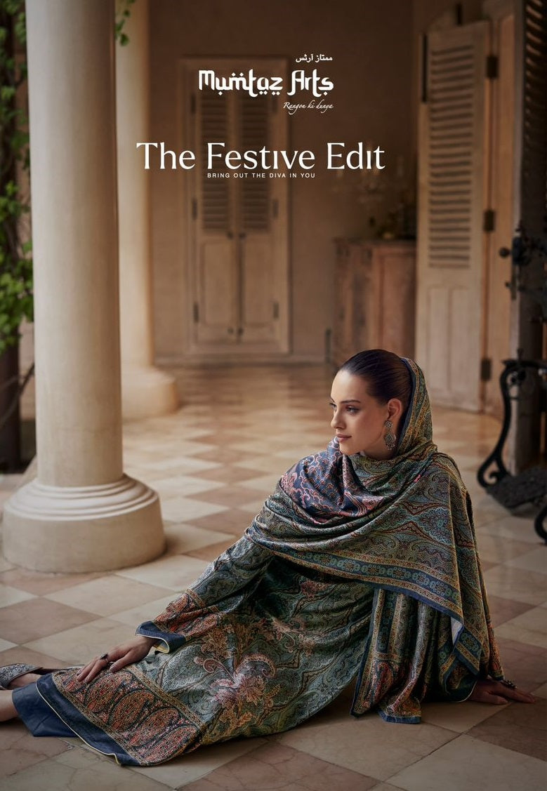 Mumtaz Arts The Festive Edit Velvet Fancy Swaroski Work Salwar Kameez