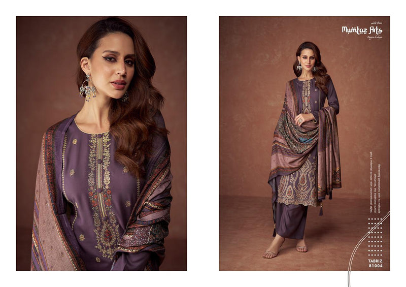 Mumtaz Arts The Tabriz Pashmina With Heavy Embroidered Designer Suits
