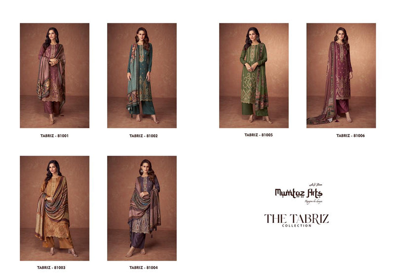 Mumtaz Arts The Tabriz Pashmina With Heavy Embroidered Designer Suits