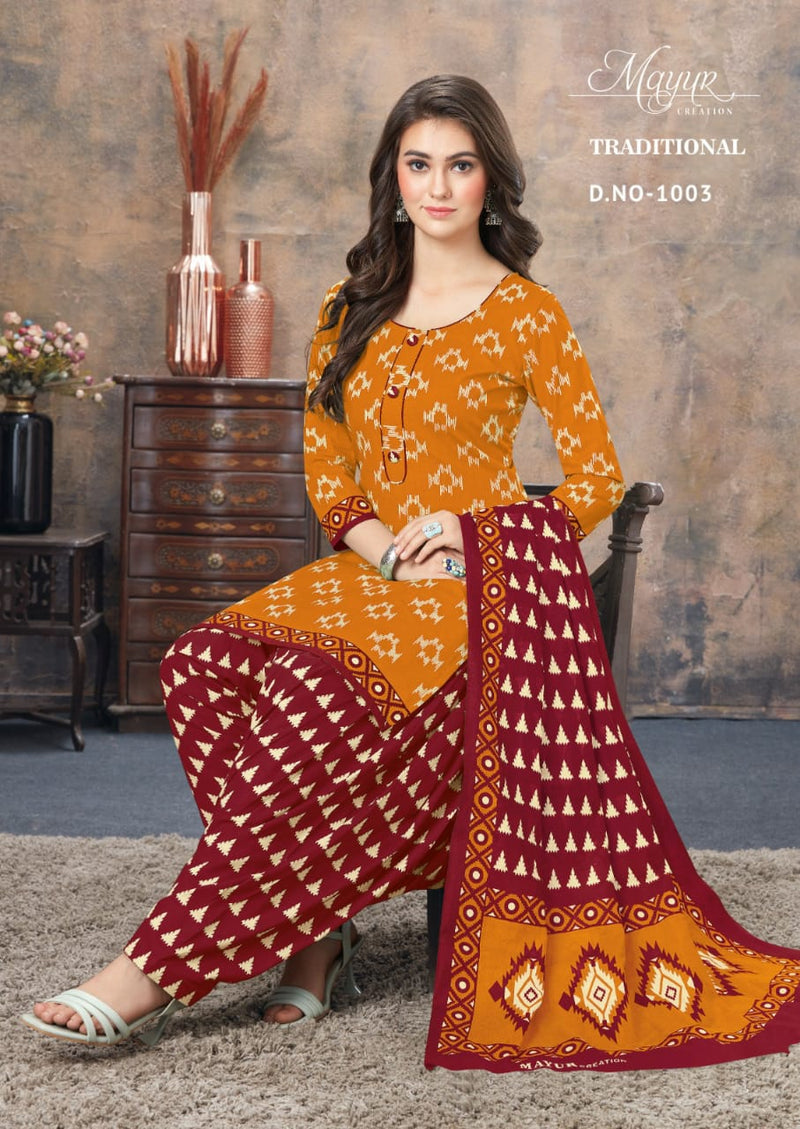 Akash Creation Tradition Vol 1 Cotton Printed Salwar Kameez