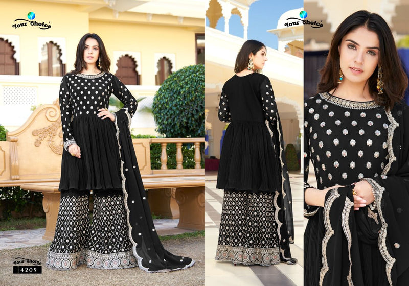 Your Choice Trandy Blooming Georgette Heavy Designer Ready Made Suit