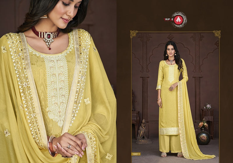 Kalarang Fashion Tulip Vol 4 Muslin Jacquard Designer Work Suits