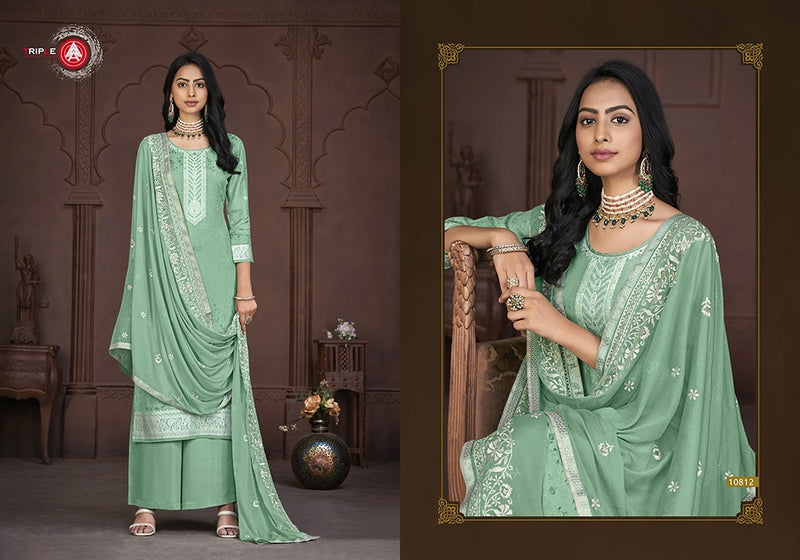 Kalarang Fashion Tulip Vol 4 Muslin Jacquard Designer Work Suits