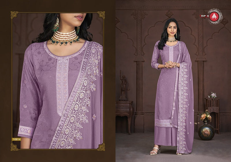 Kalarang Fashion Tulip Vol 4 Muslin Jacquard Designer Work Suits