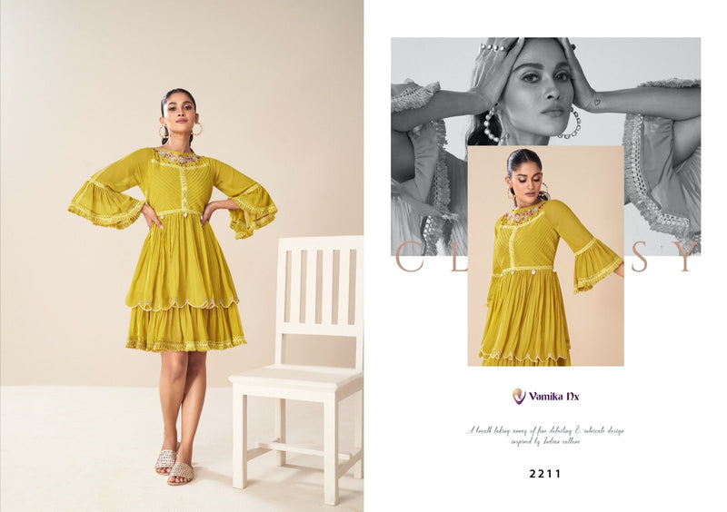 Vamika Nx Tunic Vol 2 Georgette Fancy Floral Designs Fancy Tunic Collection