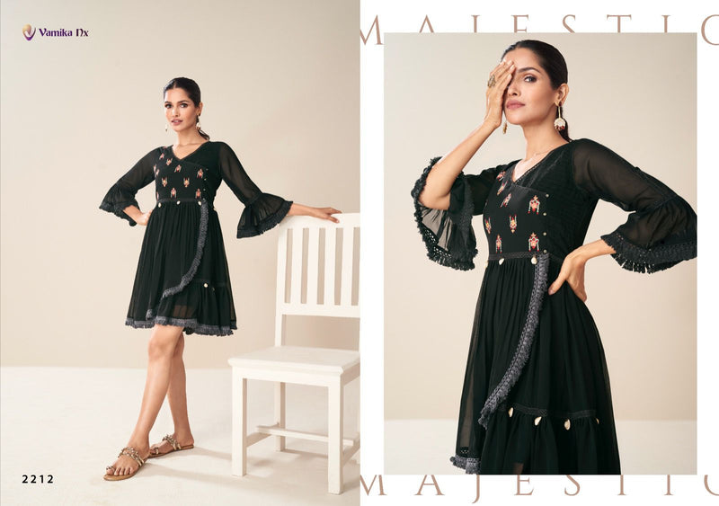 Vamika Nx Tunic Vol 2 Georgette Fancy Floral Designs Fancy Tunic Collection