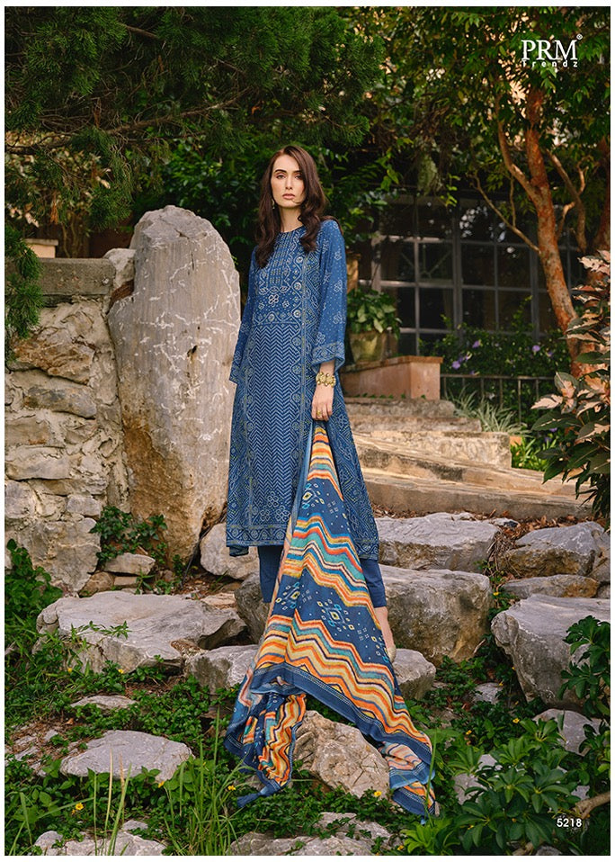 Prm Trendz Turaab Muslin Silk Digital Print With Embroidery Work Fancy Suits