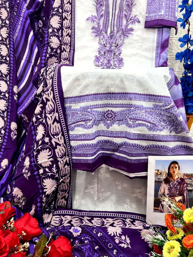 Taj Creation D No 520 And 521 Cotton  Print With Heavy Embroidery Pakistani Designer Salwar kameez