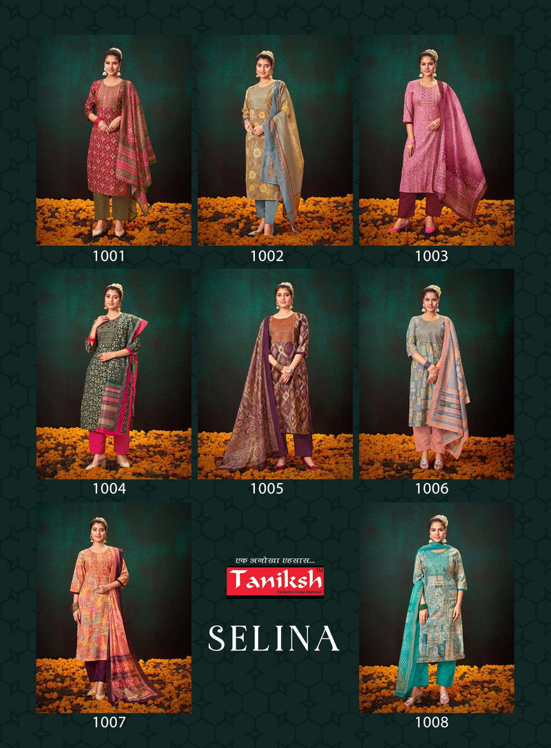Taniksh Selina Vol 1 Muslin Print Combo Set Of Kurti