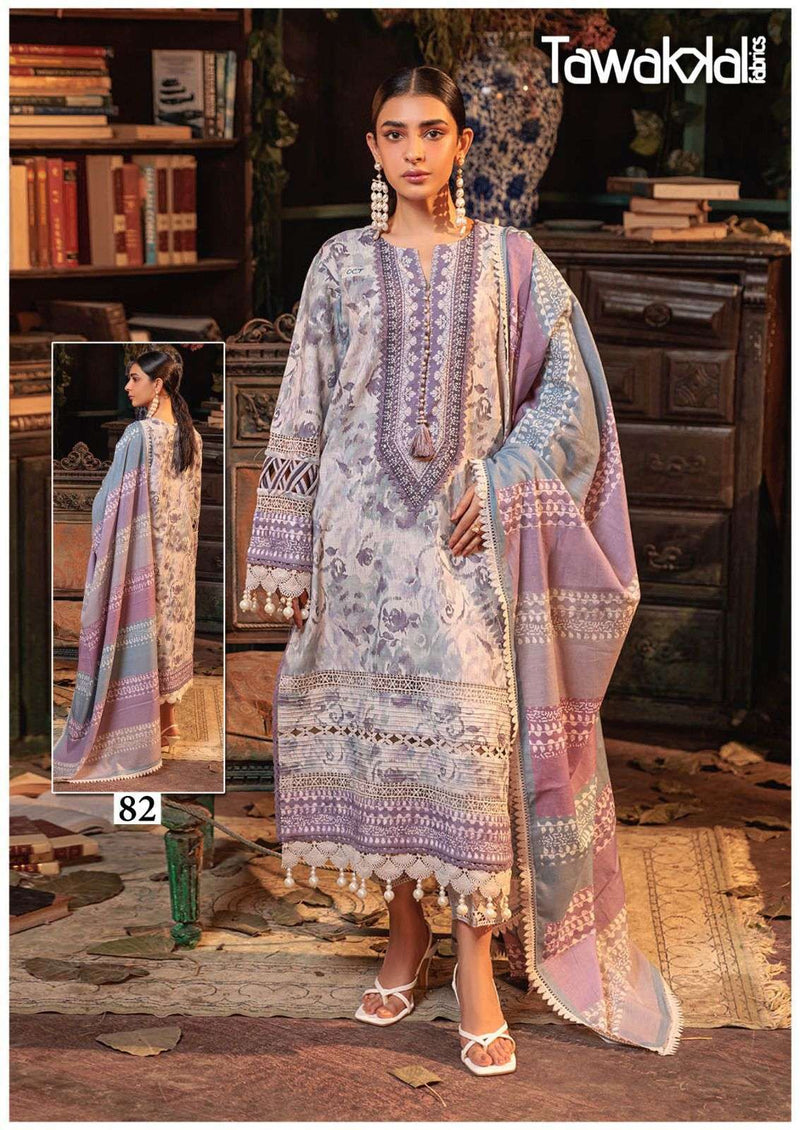 Tawakkal Fabrics Mehroz Luxury Heavy Lawn Cotton Collection Vol 9 Pakistani Suit