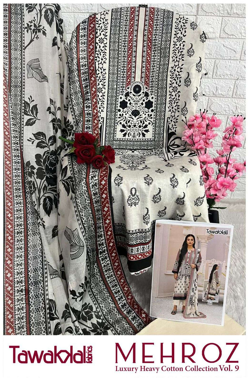 Tawakkal Fabrics Mehroz Luxury Heavy Lawn Cotton Collection Vol 9 Pakistani Suit